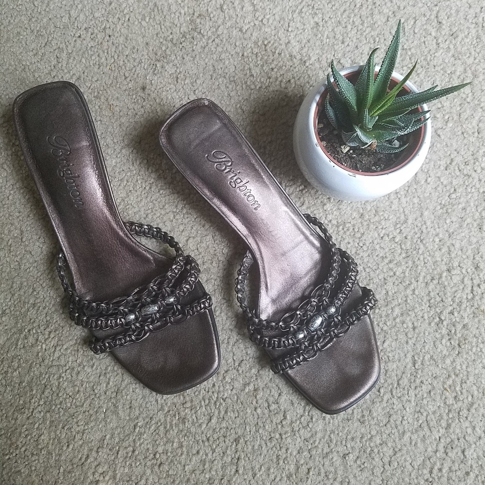 SALE! Brighton Karen low heel bronze sandal